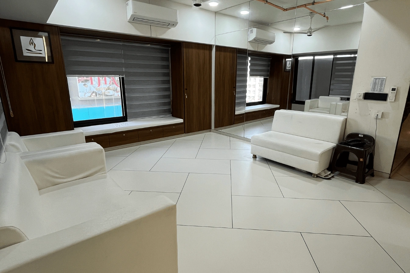 Seating area outside the consulting rooms